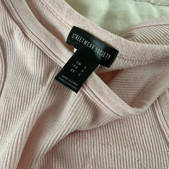 Pink Stretchy Ribbed Tank Top - Picture 3 of 5